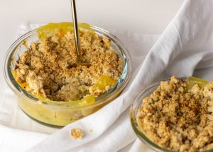Knusprige, crunchy Haferstreusel