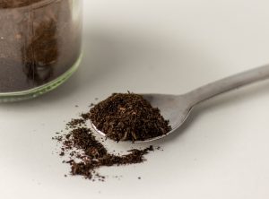 Die gemahlene Spargelasche