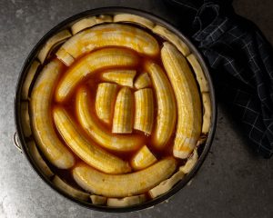 Bananen mit Salzkaramellsauce