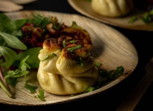 Mit aromatischer Jackfruit Füllung