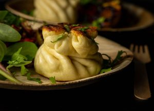 Lecker gefüllte, gedämpfte Hefeteilchen
