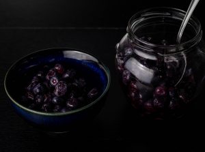 Milchsauer fermentierte Blaubeeren