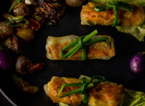 Mini-Frühlingsrollen, kross und frisch gebraten