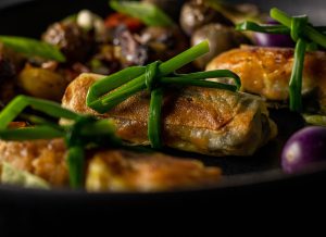 Mini-Frühlingsrollen, mit Algen-Räuchertofu-Gemüsefüllung