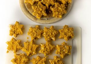 Die panierten Pilznuggets