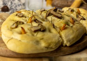 Mit etwas grobem Meersalz bestreut
