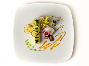 Auch dabei: gegrillte Zucchine und Brine, sowie frische Rüben
