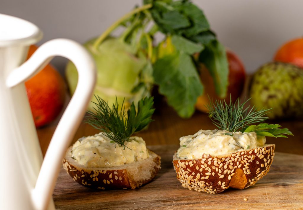 Ein köstliches, veganes Eirezept