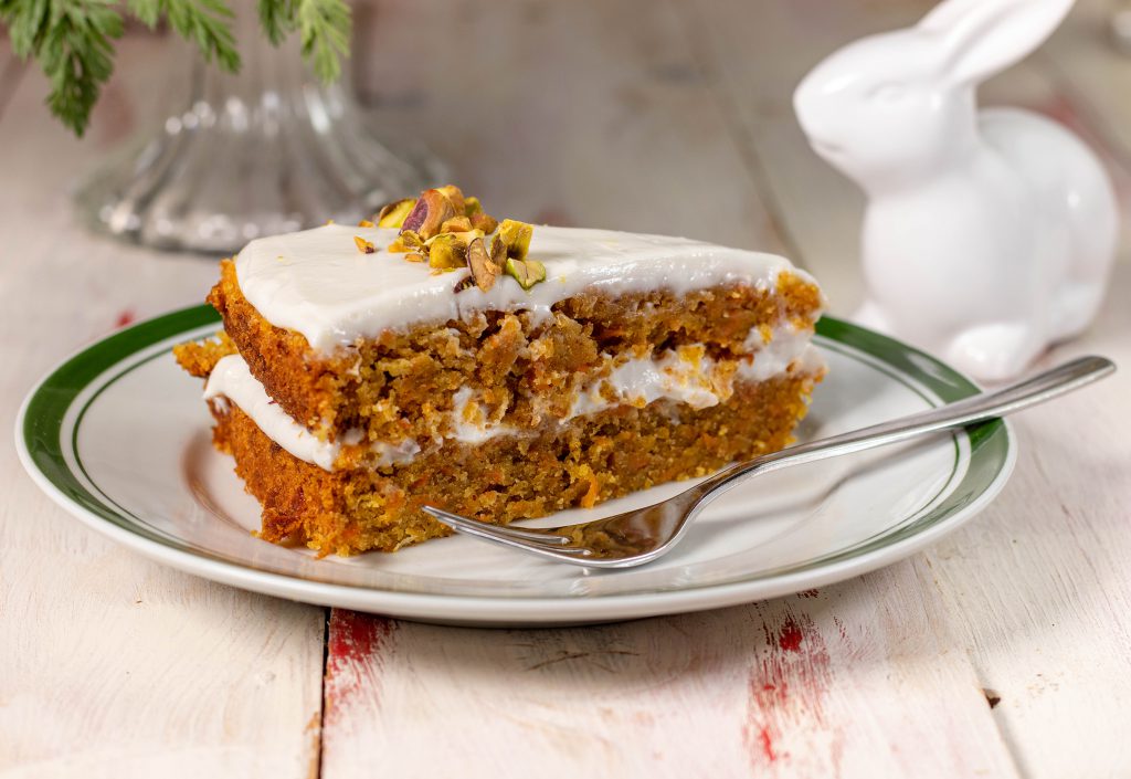 Karottenkuchen: der perfekte Kuchen zu Ostern oder zum Frühlingsbeginn