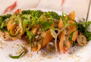 Conchiglioni gefüllt mit rein pflanzlicher Steinpilz-Ricotta-Creme