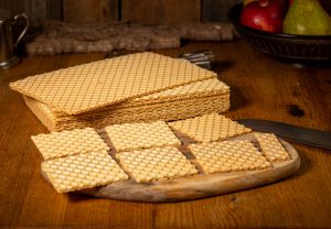 Zuschneiden der Waffelplatten