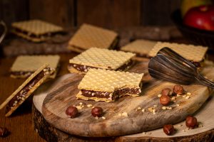 Die beliebten Nuss-Nougat-Waffel ist sehr einfach gemacht