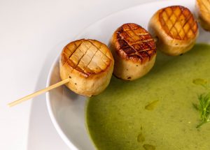 Die Jakobsmuscheln sind kaum vom Original zu unterscheiden