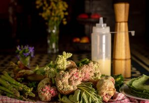 Leckere Zutaten frisch aus dem Bauerngarten