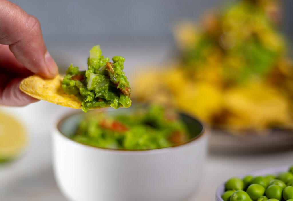 Guacamole aus Erbsen