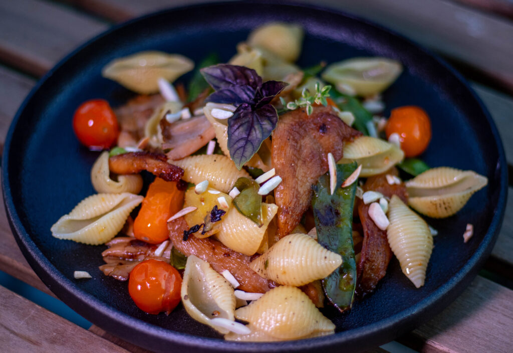 Mediterrane Rosenseitling Pasta, einfach und doch ganz besonders