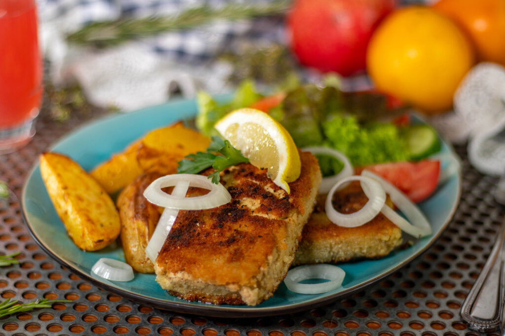 Der Veta für Saganaki lässt sich sehr gut vorbereiten