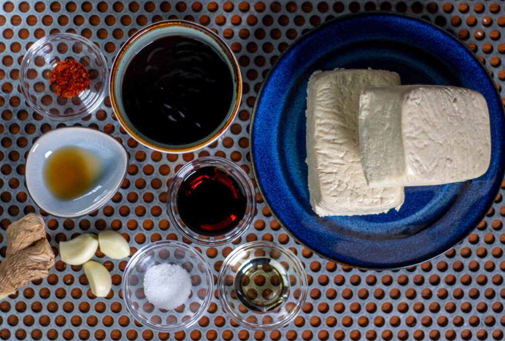 1. Asiatischer Knoblauch-Tofu: die Zutaten
