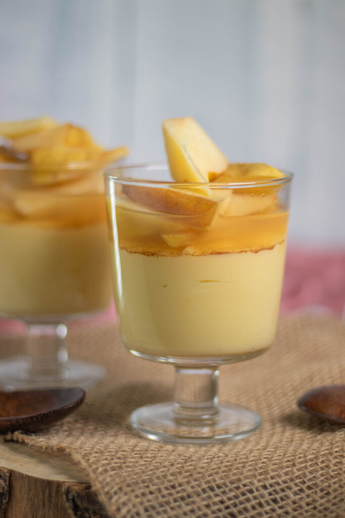 Ein veganes Quittenrezept mit veganem Vanillepudding