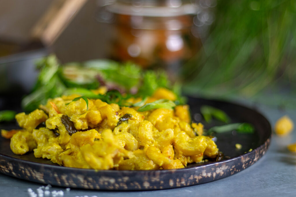 Kimchi Mac'n'Cheese: ganz einfach aus nur 6 Zutaten und Nudelwasser!