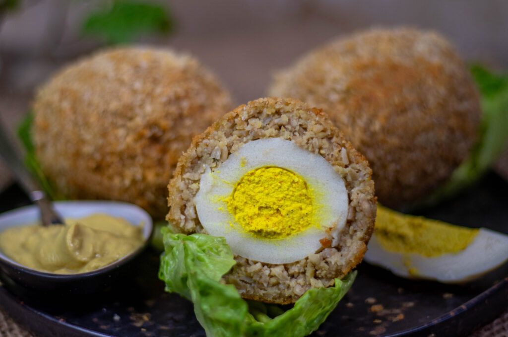 In veganen Scotch Eggs stecken viele gute Proteine