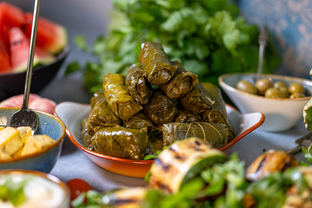 Gefüllte Weinblätter - köstliche Dolmas. Pefekt als Anti Pasti oder Mezze Platte