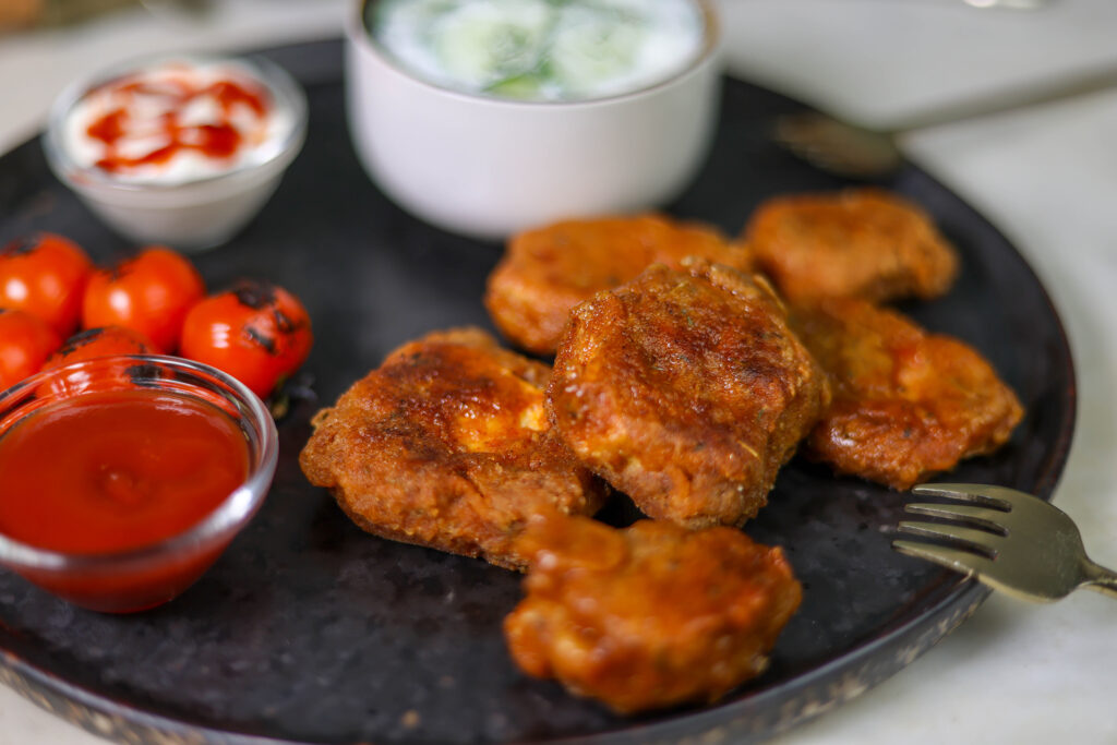 Krosse Pilznuggets vom Wiesenstäubling