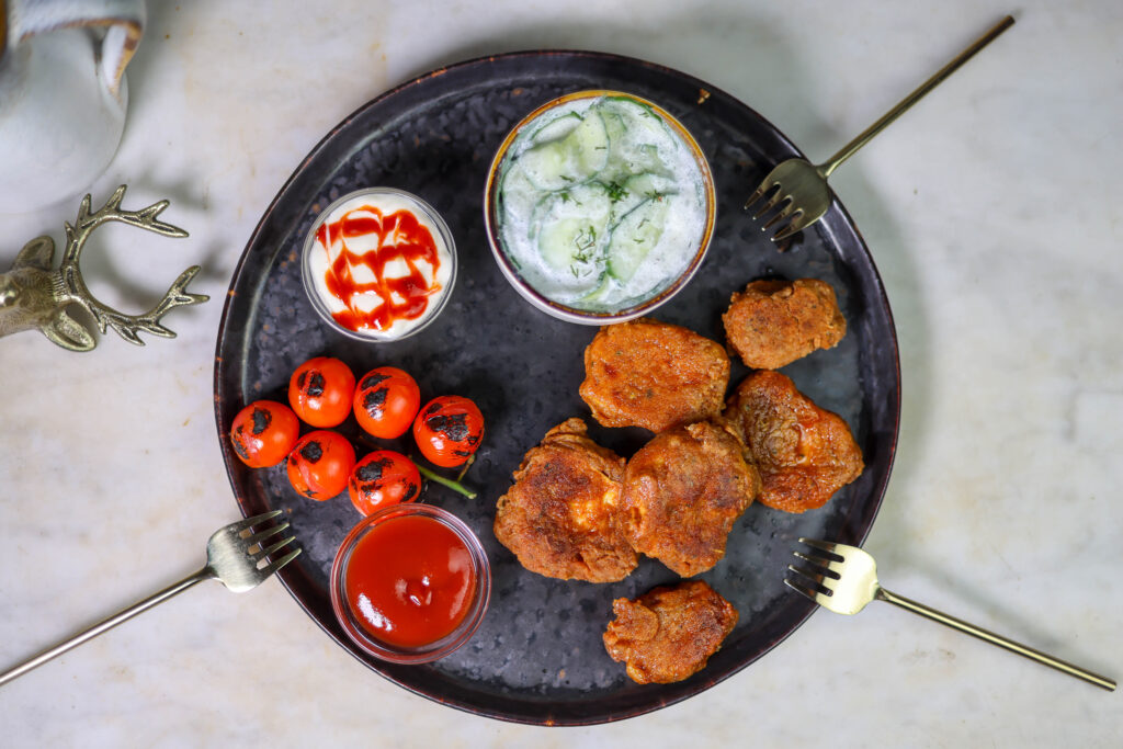 Meine Wiesenstäubling-Nuggets mit selbst gesammelten Pilzen schmecken groß und klein ganz ausgezeichnet.