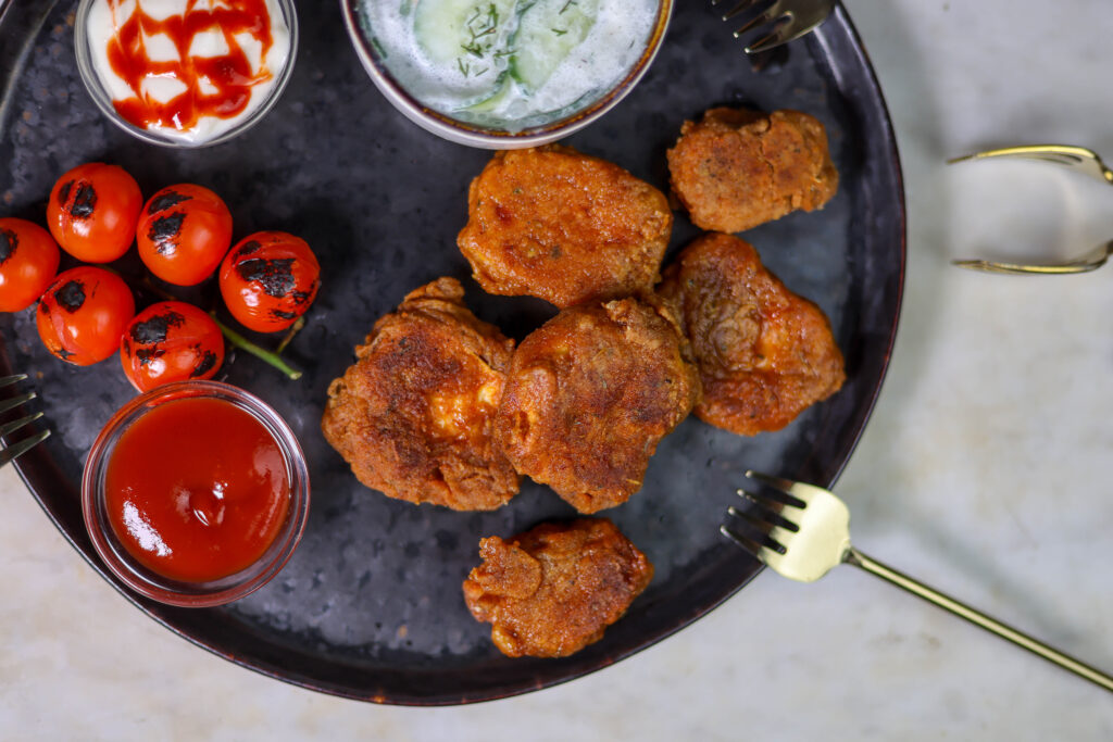 Anstelle von Wiesenstäublingen kann man für dieses Rezept auch sehr gut andere selbst gesammelte, essbare Bovistarten, wie den Riesenbovist oder den Beutelstäubling verwenden.