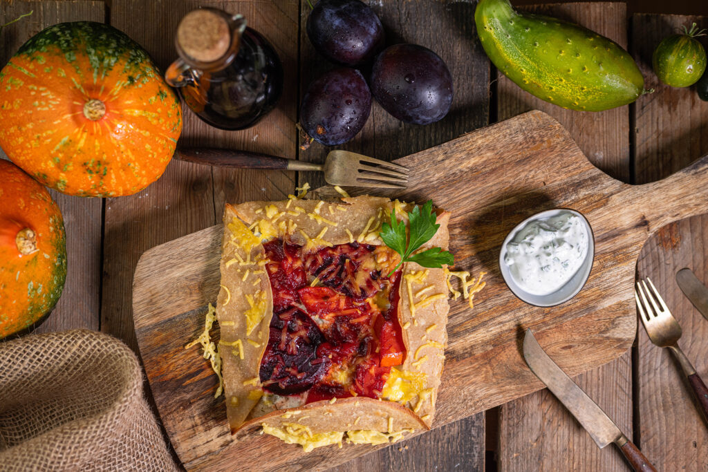 Galette ist ein traditionelles französisches, bretonisches Gericht.