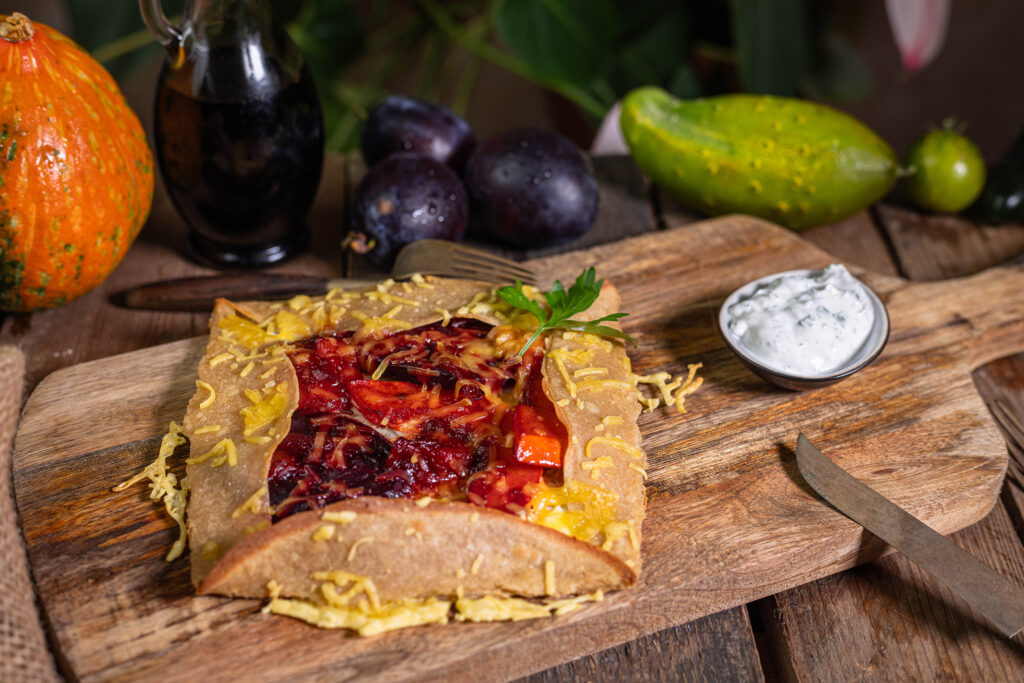 Wie gefüllte Pfannkuchen, fülle ich auch meine Galette herzhaft.