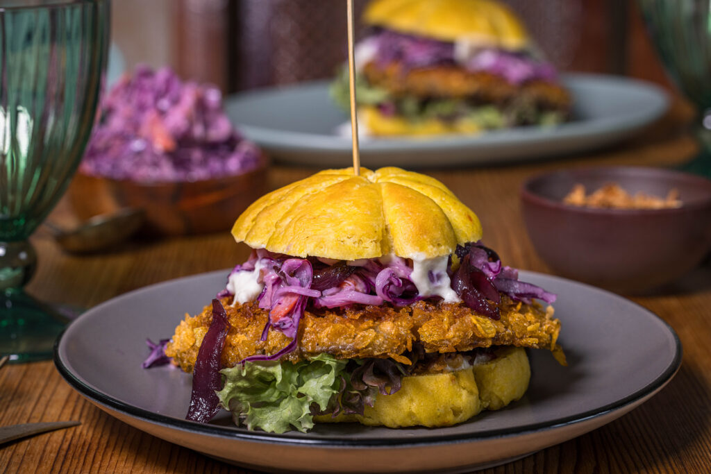 Parasolburger - ein schmackhafter Herbstburger