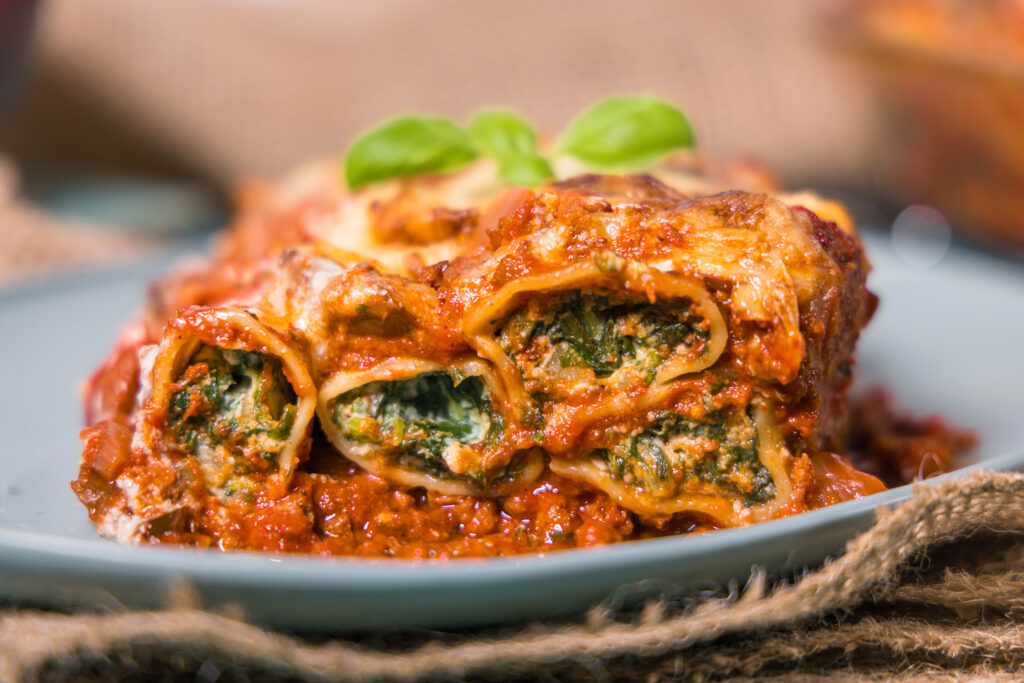 Vegane Cannelloni mit selbstgemachtem, rein pflanzlichen Ricotta