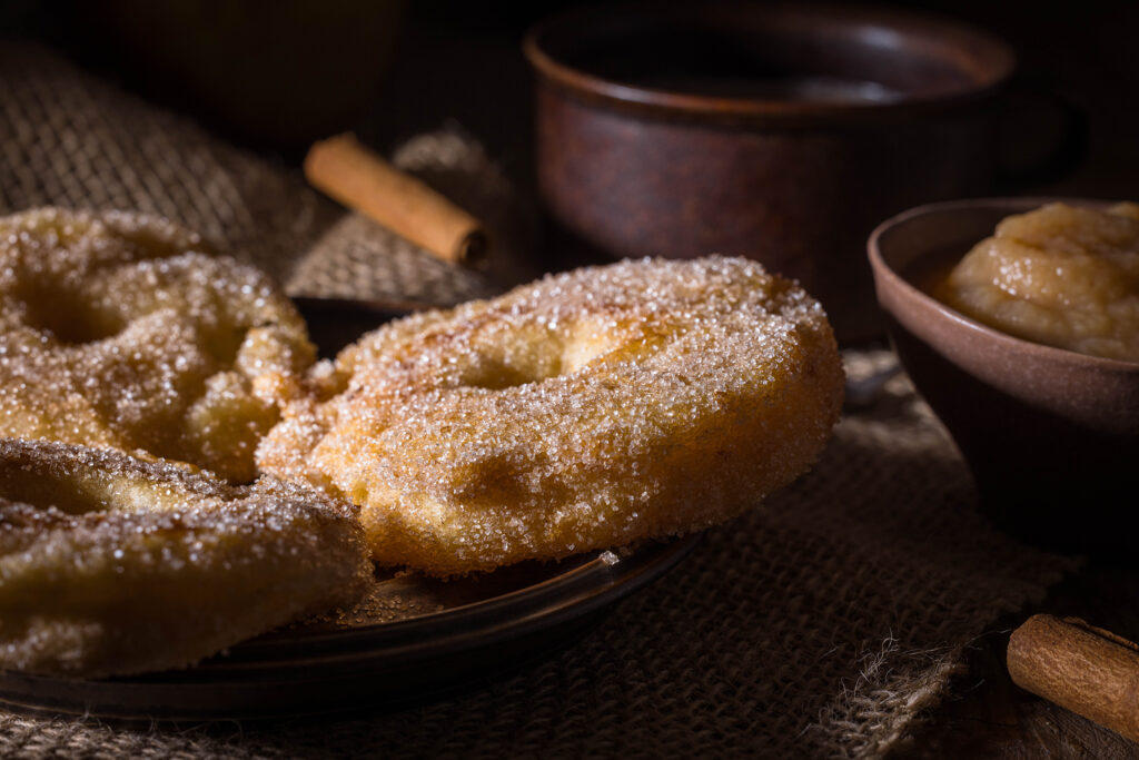 Gebackene Zimt-Apfel-Ringe - am besten noch warm servieren