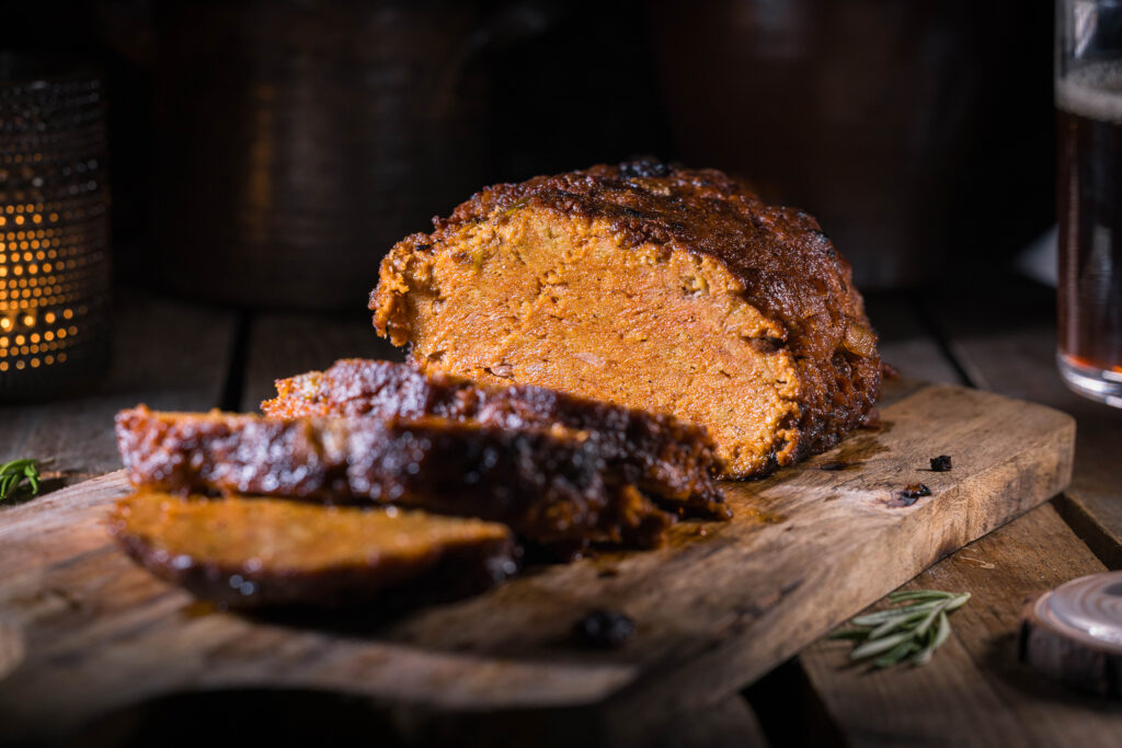 Veganer Schwarzbierbraten - zu zweit kann man mehrere Tage davon essen