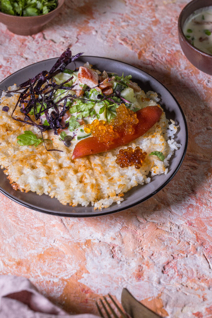 Sushi-Waffeln mit veganem Thunfisch-Topping