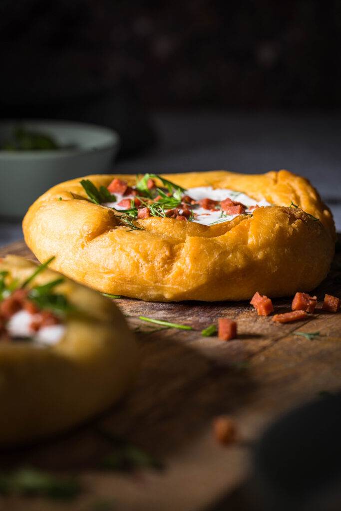 Lángos - vegan - nach ungarischem Originalrezept