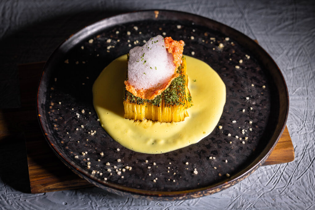 Hervorragendes Plating aus der veganen, gehobenen Küche