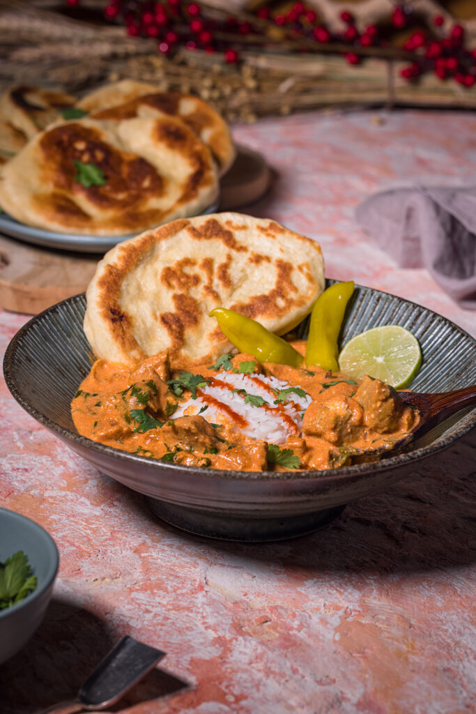 Veganes Tikka Masala mit selbstgemachtem Seitanhühnchen