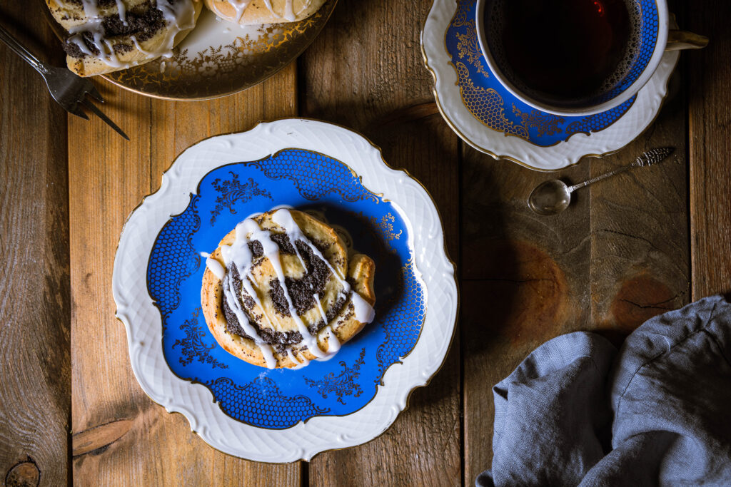 Vegane Mohnschnecken mit Hefeteig