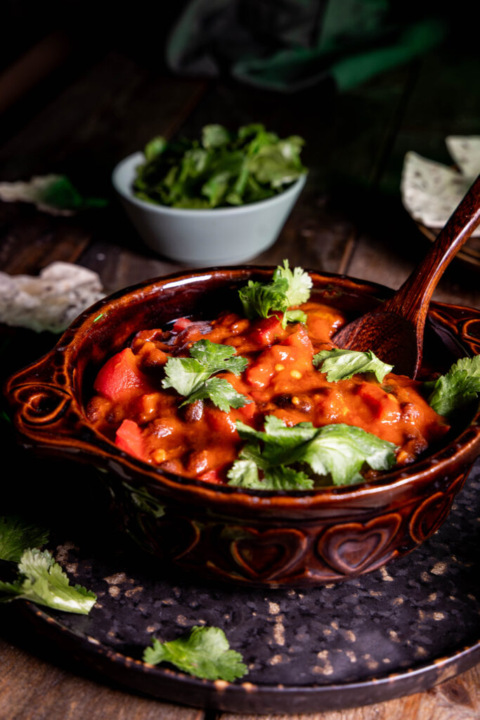 Kreolisches Schwarze-Bohnen-Chili