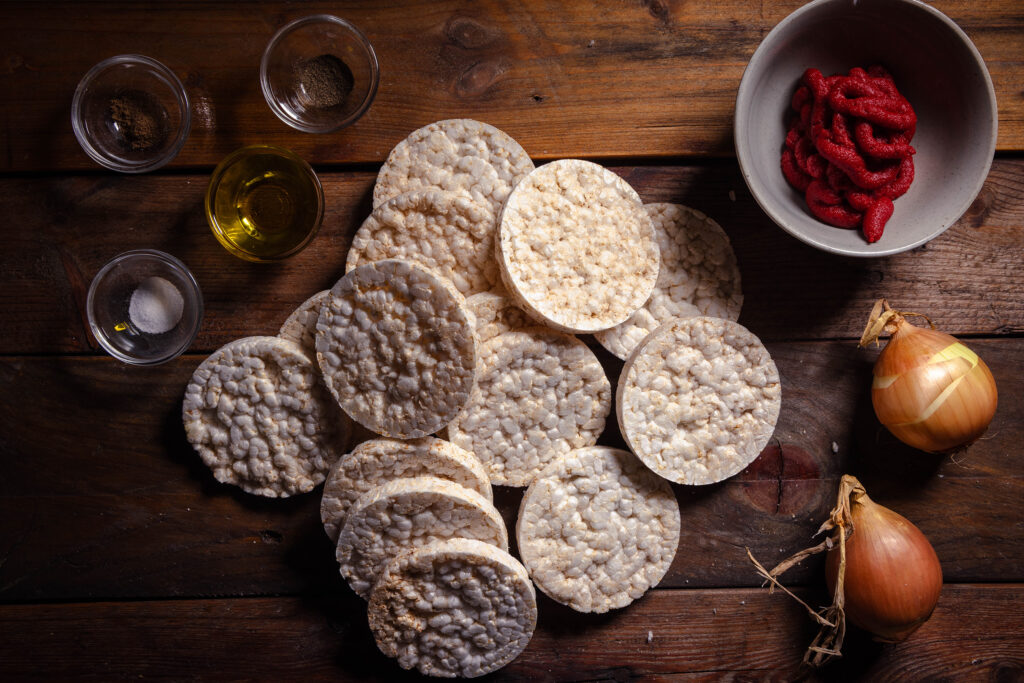 1. Alle Zutaten für veganes Mett.